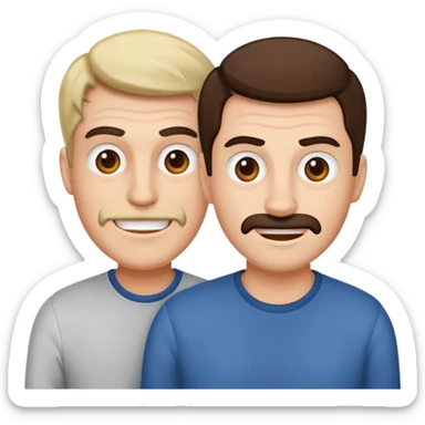 now hsve s dad one a mad one and a happy one sticker