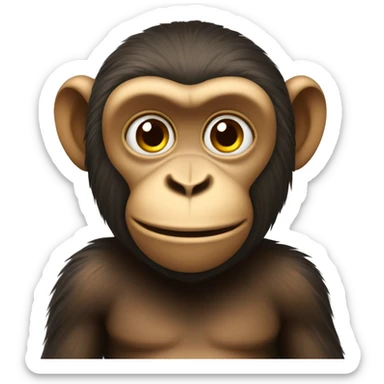 Monkey play mobile  sticker