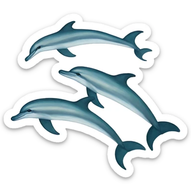 Minoan fresco dolphins sticker