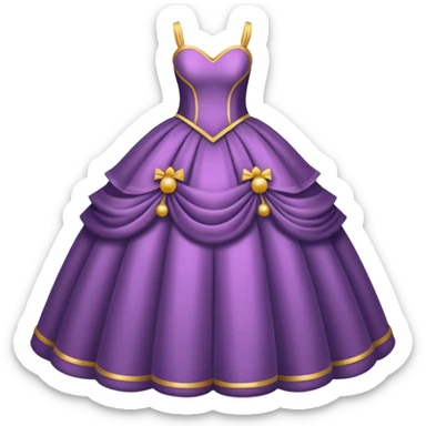 Ball gown sticker
