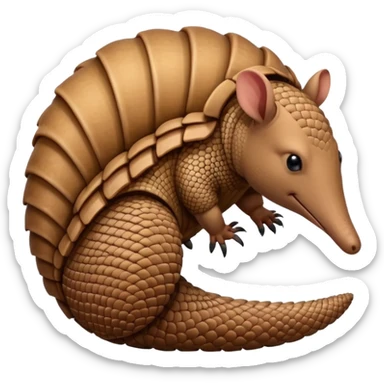 ARMADILLO LEFT sticker
