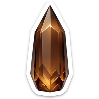 dark brown nebula crystal shard sticker