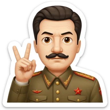 스탈린이 가운데 손가락를 날림 sticker