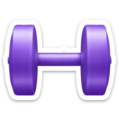 light purple dumbbell sticker