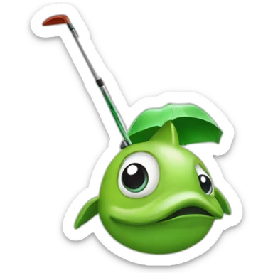 Golfinho em um vulcão  sticker