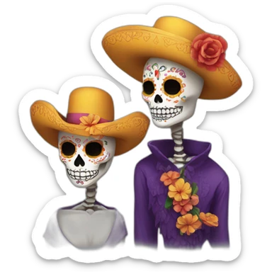 dias de los muertos sticker