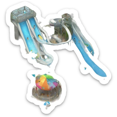 Water park sticker