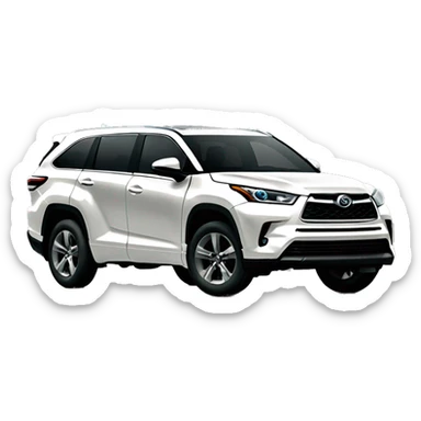 2024 dark grey Toyota Highlander Platinum  sticker
