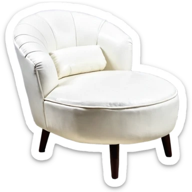 уличное кресло, зонт от солнца и небольшое растение в горшке. sticker