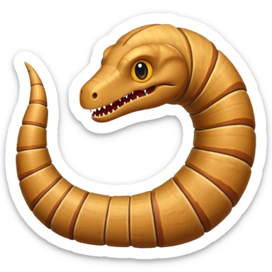 Sand worm from dune sticker
