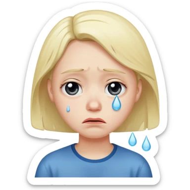 Crying meme sticker