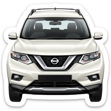 White Nissan Xtrail 2019 sticker