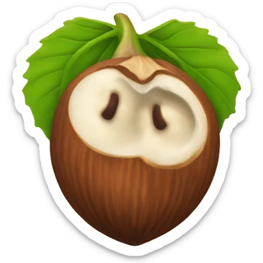 Hazelnut seed sticker