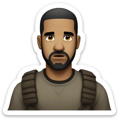 angry Drake sticker