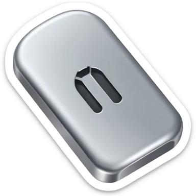 Metal nails with flat nails ends sticker