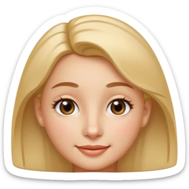 A 3D cartoon woman’s face close-up showing a small shiny nose pin, soft skin tone, gentle smile, smooth lighting, realistic Memoji-style. sticker