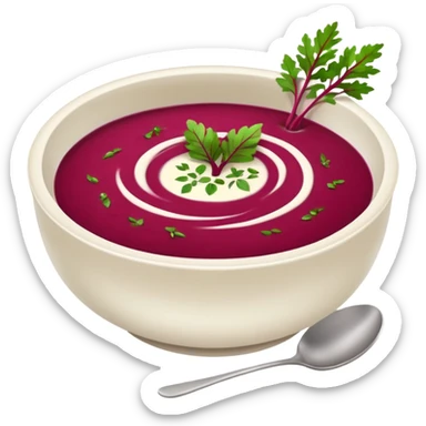 soup from beetroot sticker