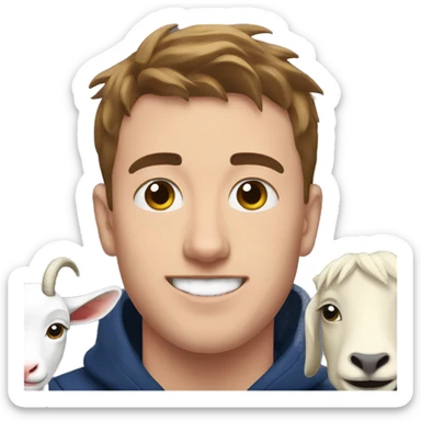 Mrbeast and goats sticker