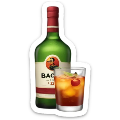 bacardi RON sticker
