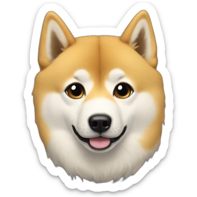Doge gojo hair jjk sticker