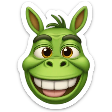 donkey with the face of pepe the frog sticker
