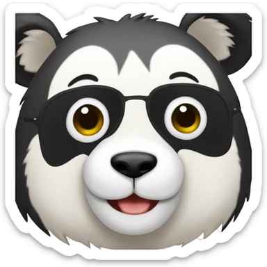 Oso panda buenos días sticker