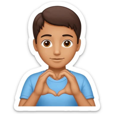 Corazón con las manos como éstas🖐️ sticker