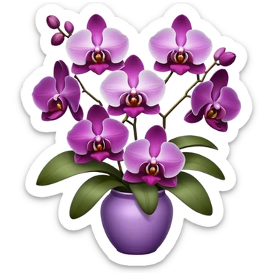 Orchids bouquet  sticker
