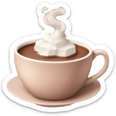 Hot chocolate aesthetic  sticker
