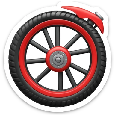 Moto crosse  roue arrière  sticker