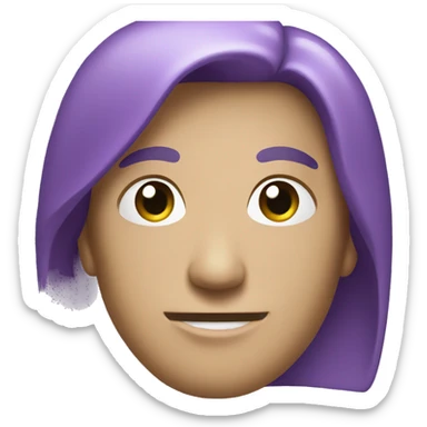 apple iphone 15 color in purple  sticker