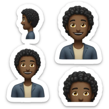 Black man making ok sticker