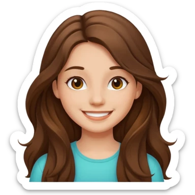 summer vibes girl brun hair long hair sticker