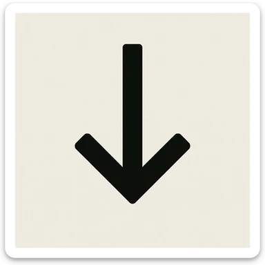 Grassi buoni con freccia in basso sticker