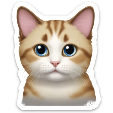 A munchkin cat sticker