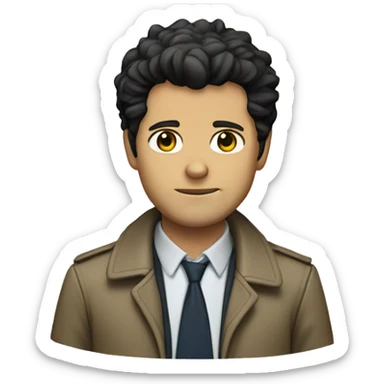 Castiel from supernatural sticker