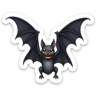 Bat with dragon wings sticker