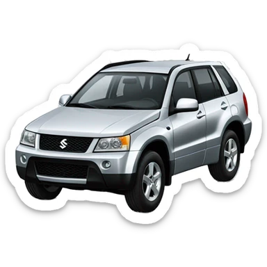 Silver Suzuki grand vitara 2005 sticker