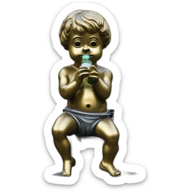 manneken pis from Brussels sticker