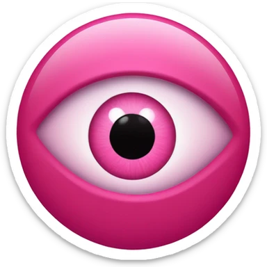 Shades of pink evil eye sticker