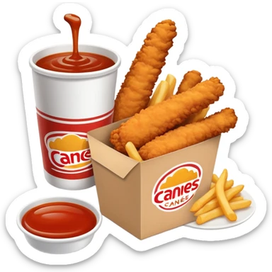 Raising Canes chicken fingers box meal sticker