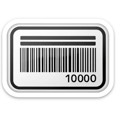 Barcode label sticker