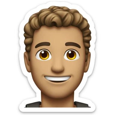 Tall handsome man sticker