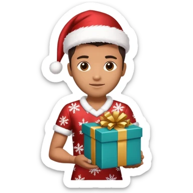 Indian cricket player pant Christmas dress with gift box that gift box front side print Brisbane heat today loss sticker