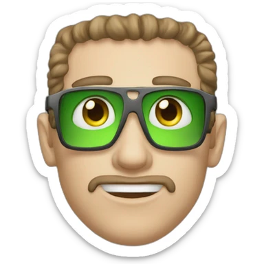 A pro cooker with a blind bart and green eyes sticker