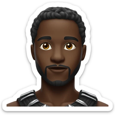 Black panther marvel wakanda forever text emoji  sticker