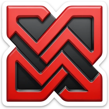 Signo nazi rojo y negro sticker