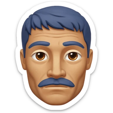 Male santoriny head sticker