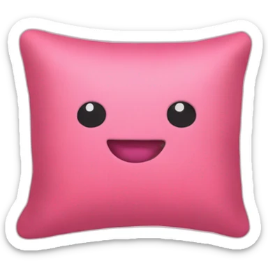 pink cushion sticker