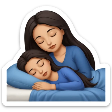 Latina baddie sleeping sticker